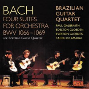 巴哈：四首管弦樂團組曲 (CD)<br>巴西吉他四重奏<br>Bach: Four Suites for Orchestra / Brazilian Guitar Quartet示意圖